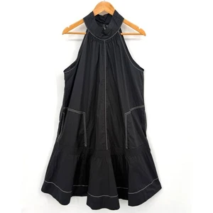 NWT Brave + True Women's Rose All Day Dress Halter Black Flowy Sleeveless - Picture 1 of 16