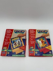 Set of 2 Sega Pico Game Cartridges 1994 Mickey and Pooh Disney  In Boxes