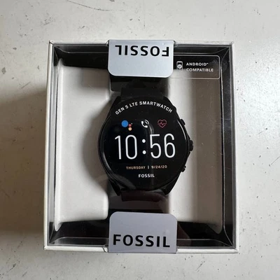 Fossil C1NF1 Black Generation 5 Touchscreen WearOS LTE Smartwatch - 45mm NEW - Image 1 of 4
