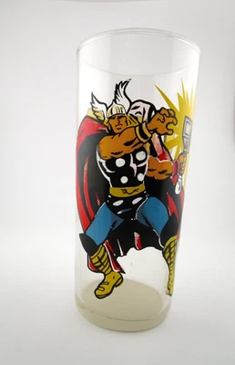 Vtg Original 1978 Thor Marvel Comics Group Super Hero Drinking Glass - Image 1 of 4