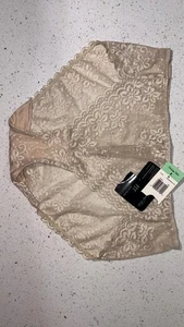 VANITY FAIR LACE HI CUT BRIEF PANTIES sz 8 - Picture 1 of 2