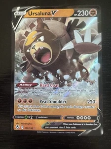 Ursaluna V 102/195 Swsh12: Sword & Shield - Silver Tempest Holo - Picture 1 of 2