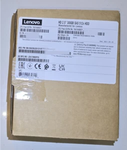 7XB7A00021 - Lenovo 300GB 15K 2.5" SAS 12GB 512n Hot Swap 00YK010- Retail Box - Picture 1 of 3