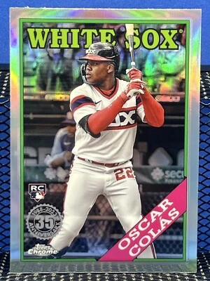 2023 Topps Chrome OSCAR COLAS 35th Anniversary Chicago White Sox RC - Image 1 of 2