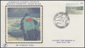 AUSTRALIAN ANTARCTIC TERRITORY 1985 STERLING SILK COVER (ID:103/D5614) - Picture 1 of 1