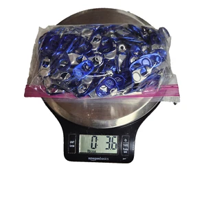 (MENGE ~340) Aluminium BLAU Dose Tabs Pop Tops PREIS REDUZIERT!! - Bild 1 von 1