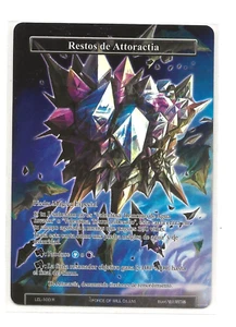 RESTOS DE ATTORACTIA Textured FOIL FULL ART FoW LEL-100 R Force Of Will - Picture 1 of 1