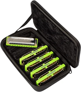 HOHNER armónica Bluesharp Set Rocket-amp G/A/Bb/C/D con estuche de transporte ¡NUEVO! - Imagen 1 de 12