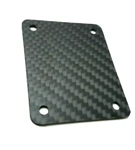 Piastra collo e basso opaca in fibra di carbonio 4 bulloni adatta allo strato Fender MADE in USA - Foto 1 di 7
