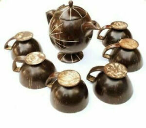 Coconut Shell Tea Cup Mug 6 - Free Shipping