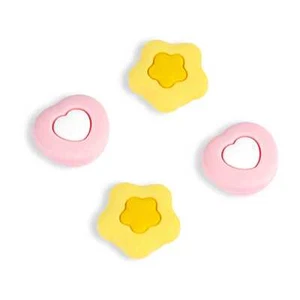 GeekShare Joycon Manopole Pollice per PS5/PS4 NSPRO Joystick Cover 4PZ Crema Cuore - Foto 1 di 13