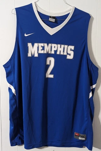Nike - University Of Memphis Basketball Jersey - #2 - Size XXL Cover