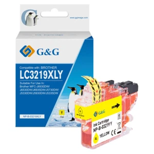 Cartuccia di inchiostro giallo ad alta resa compatibile G+G Brother LC3219XLY - Foto 1 di 2