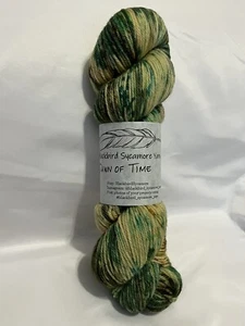 Blackbird Sycamore Yarn Hand Dyed Yarn Skeins Yellow Green Brown Tan (Dawn) - Picture 1 of 7