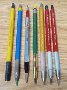 Lotto frizione disegno matite meccaniche vintage Staedtler Kohinoor Durolite - Foto 1 di 19