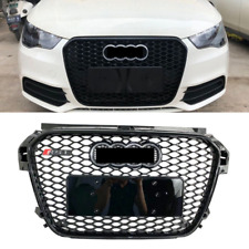 Black Front Bumper Honeycomb Grille For Audi A1 S1 2011-2015 Update to RS1
