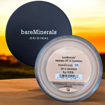 Bareminerals Original Loose Powder Foundation MEDIUM C25 Powder SPF 15 8G/0.28OZ - Image 1 of 2