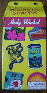NEW Andy Warhol Wooden Foundation Magnetic Art Shapes 35 Pieces campbell's soup - Picture 1 of 4