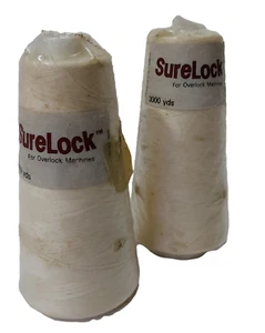 Surelock Thread Overlocker White Two Spools Vintage - Picture 1 of 3