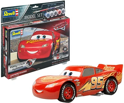 REVELL 1:24 KIT IN PLASTICA SENZA USO DI COLLA - CARS SAETTA MCQUEEN ART 07813 - Immagine 1 di 4