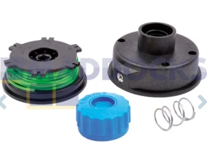 Conjunto de cabezal de cubierta de línea de carrete desbrozadora B&Q FPGTP25 recortadora de césped ALM GP306 - Imagen 1 de 1