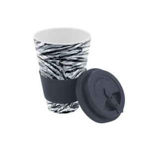 Ceramic Travel Coffee Mug Leakproof Eco Friendly 450ml with Silicone Lid - Picture 1 of 5