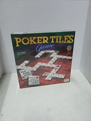 Master Pieces POKER TILES Family Game SEALED 2-4 Players Ages 12 and Up 2005 New - Image 1 of 4