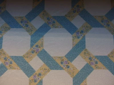   Fabric Floral QUILT PRINT FABRIC 89"x 70"  no:283 - Image 1 of 4