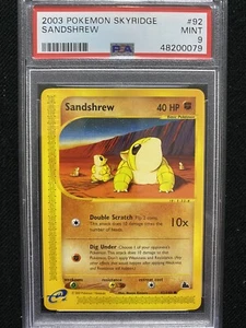 Pokémon Skyridge Sandshrew 92/144 2003 PSA 9 como nuevo - Imagen 1 de 1