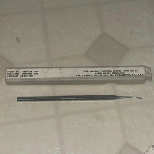 Herramienta dental vintage SS WHITE lima margen acabado Rin No. 32 Instrumento - Imagen 1 de 4