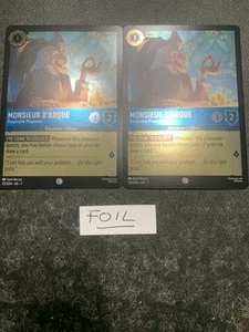 Disney Lorcana Monsieur D'Arque Despicable Proprietor x2 Archazia's Island FOIL - Picture 1 of 2