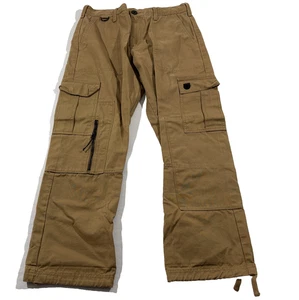 Superdry Pants Mens Twill Brown Cargo Military Utility Parachute Combat Army S/M - Picture 1 of 17