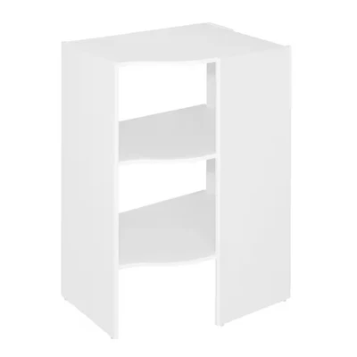 Selectivos 29 pulgadas W Organizador base esquina blanco para sistema armario madera Foto 1 de 4