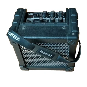 Roland Micro Cube GX M-CUBE tragbarer Gitarrenverstärker schwarz gebraucht aus Japan - Bild 1 von 4