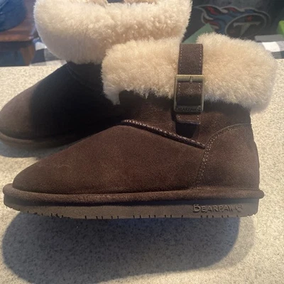 Bearpaw женщин размер 6 США Abby снег ботинки коричневый зимний ботинок - Изображение 1 из 4