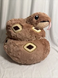 Squishables Brown Rattlesnake Plush Stuffed Animal Tail Rattles 13" EUC - Picture 1 of 3