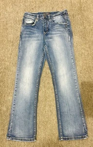 Silver Jeans Co Zane Boot Jeans Boys Size 10 Adjustable Waist Stretch 26x25 - Picture 1 of 3