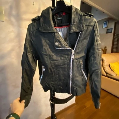 DOMA Women's Leather Jacket Black S Brand New - Image 1 of 4