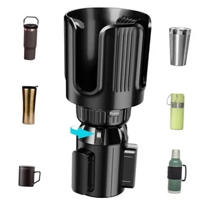 Car Cup Holder Expander with Adjustable Offset Base, All Purpose Medium - Picture 1 of 8