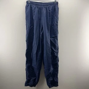 Vintage Nike Hose Damen Large Blau Windbreaker Track Gefüttert 90s Y2K Zip Knöchel - Bild 1 von 8