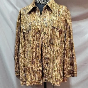 💥Nearly NEW! Ruby Road Jacket Bust 44" Size 22W Beautiful Snake Skin Print - Picture 1 of 6