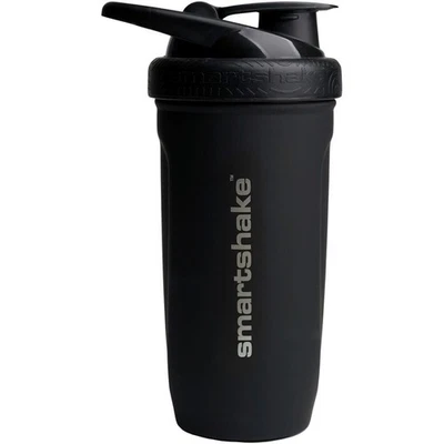 SmartShake Edelstahl-Shaker schwarz, 900 ml