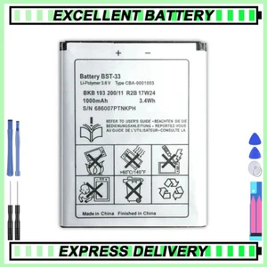 for SONY Ericsson BST-33, K750i K550 Z750a Z750 C903 Li-ion BATTERY, BST 33 - Zdjęcie 1 z 6