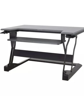 Ergotron WorkFit-TL Sit Stand Desktop Workstation - Black/Gray - Image 1 of 4