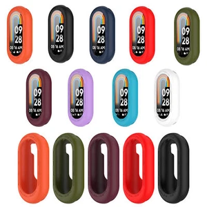 Anti-fingerprint Wristband Case Precise Hole Colorful Silicone Protective Cover - Photo 1 sur 19