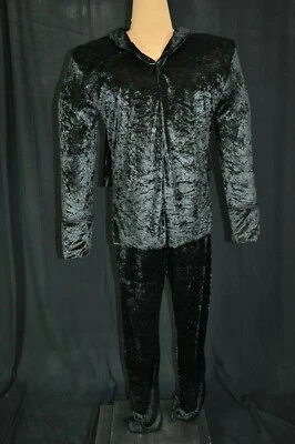 Pantalón y Top Ringmaster MAGICIAN DISFRAZ VAMPIRO Terciopelo Negro con Capa Adjunta Foto 1 de 4