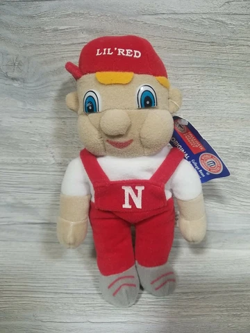 Lil' Red Mascot 8" Plush Toy Nebraska Cornhuskers College Huskers With Tags Cover