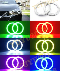 Anillos de halo RGB para Nissan Maxima 16-19 faros ojo de ángel Bluetooth flash DRL - Imagen 1 de 12