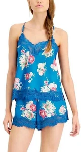 Nuevo con etiquetas Inc Juego de pijama con ribete de encaje azul S - Imagen 1 de 6