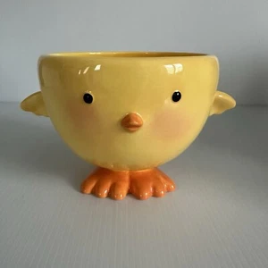 Hallmark Yellow EASTER Chick Candy Nut Dish Bowl Soup Cereal Bowl Multi-purpose - Picture 1 of 12